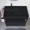 Black Modern  Console Vanity, 35